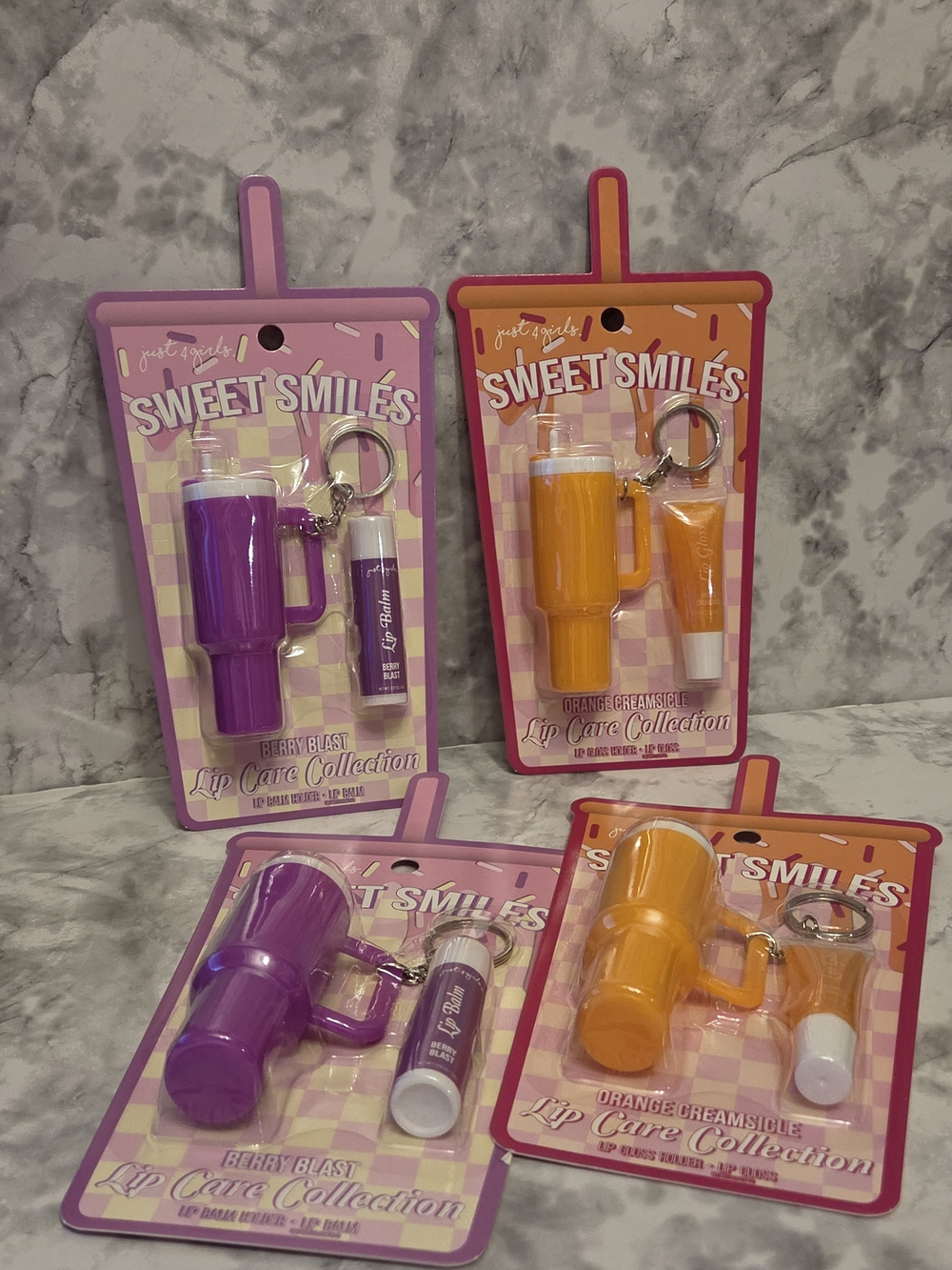 Sweet Smiles Lip Care Collection - Purple & Orange Set of 2